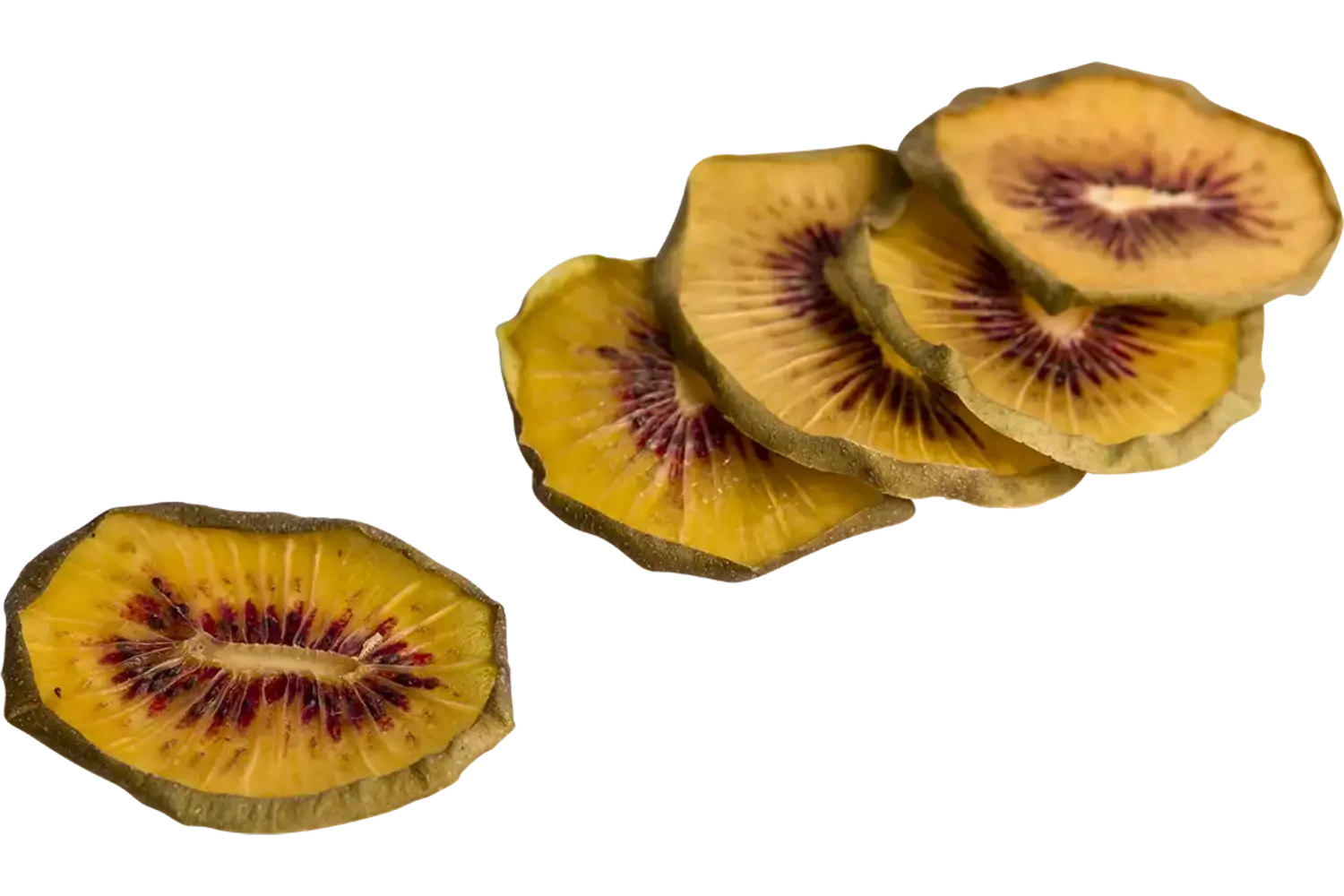 Gedr. rode kiwi schijfjes 80-120st kist 15 stuks